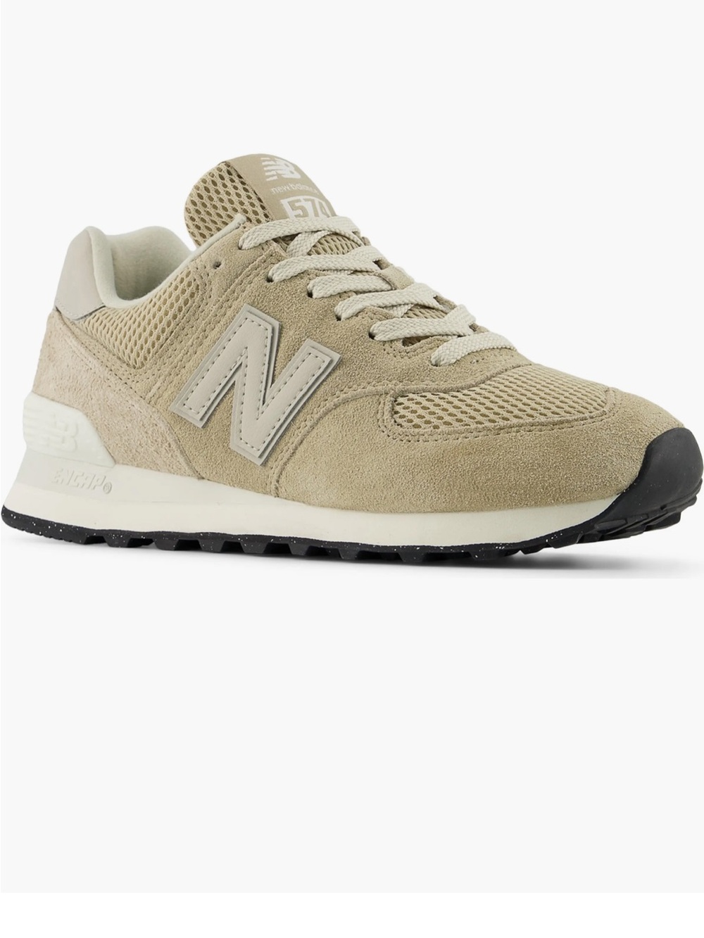 New Balance Tan Suede & Mesh Sneaker - Picture 2 of 9